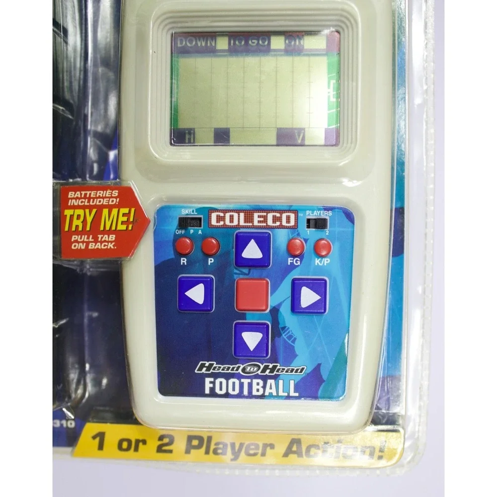 Coleco Head To Head Electronic Football 2-Player Game System 2005 NIP READ